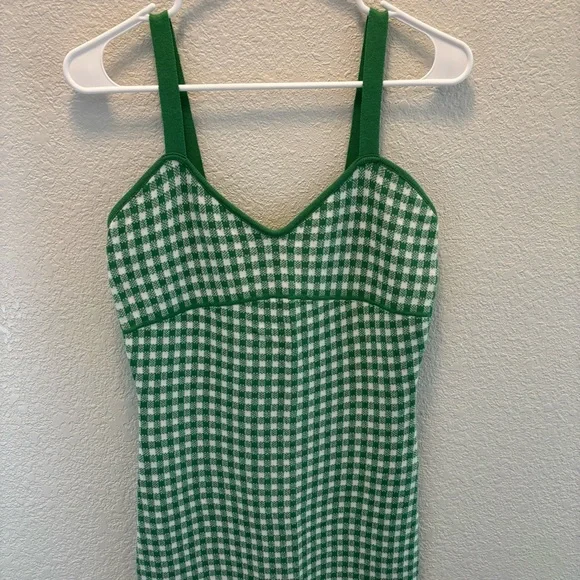 Maeve green and white gingham dress - Picture 2 of 4